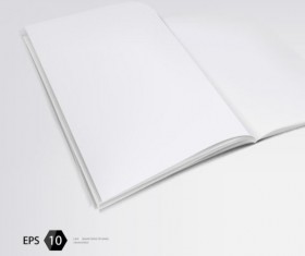 Set of Album and magazine template blank page vector 05