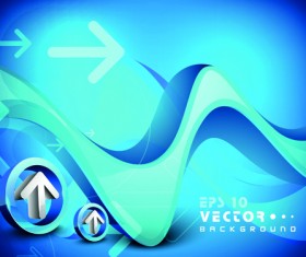 Set of 3D objects from vector background graphic 01