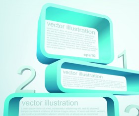 Set of 3d elements vector illustration art 02