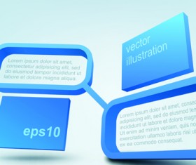 Set of 3d elements vector illustration art 04