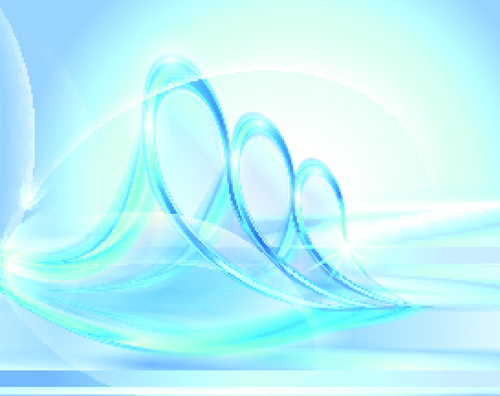 Elements of blue glass abstract background vector 01