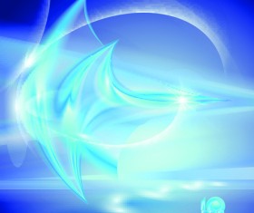 Elements of blue glass abstract background vector 03