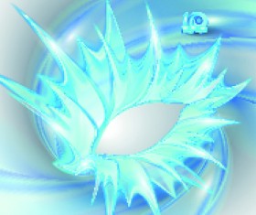 Elements of blue glass abstract background vector 04