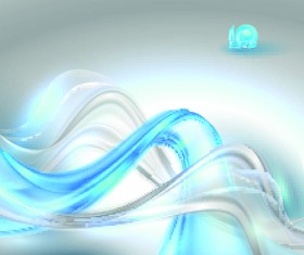 Elements of blue glass abstract background vector 05