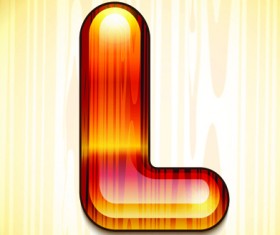 wood styled of Alphabet vector graphic 12