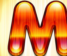 wood styled of Alphabet vector graphic 14