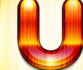 wood styled of Alphabet vector graphic 20