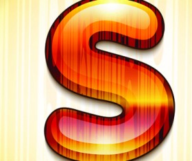 wood styled of Alphabet vector graphic 21