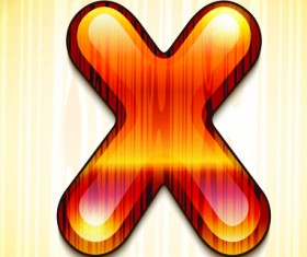 wood styled of Alphabet vector graphic 24