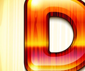 wood styled of Alphabet vector graphic 05