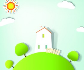 Elements of Applique nature design vector 01