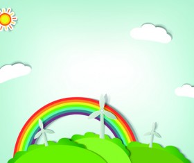 Elements of Applique nature design vector 05