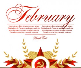 Army Day design elements Vector set 05