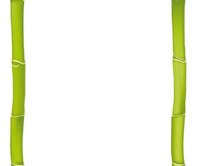 Set of Different of Bamboo Frame design vector 03