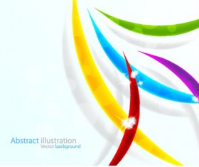 Elements of Colorful abstract objects vector background set 02