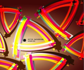 Elements of Colorful abstract objects vector background set 03