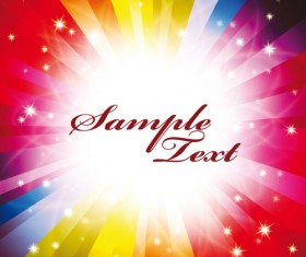 Colorful abstract backgrounds vector graphic set 02