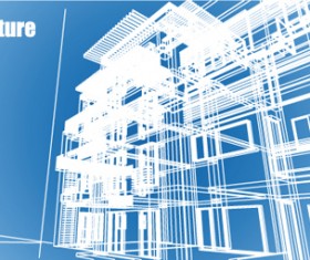 Set of Abstract Construction background vector 03