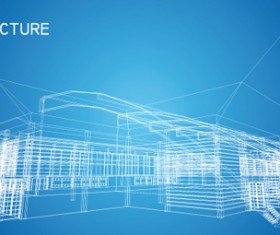 Set of Abstract Construction background vector 04