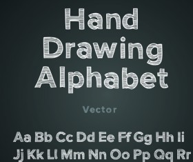 Funny Alphabet with creative font design vector 02
