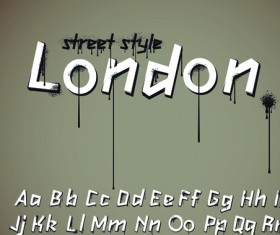 Funny Alphabet with creative font design vector 03