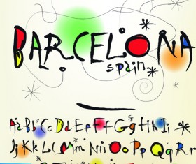 Funny Alphabet with creative font design vector 04