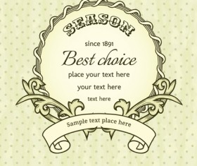 Set of Delicate frames design vector graphic 05