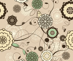 Elements of Light Floral vector Background 03