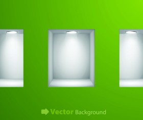 Set of Empty frame on the wall vector 02