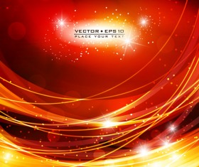 Abstract Backgrounds with Fiery vector set 04