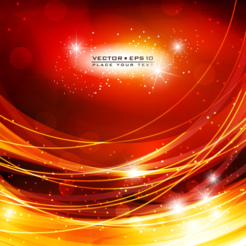 Abstract Backgrounds with Fiery vector set 04