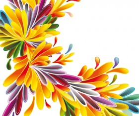 Different cartoon flower mix design vector 01