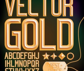 Set of Different Alphabet elements design vector 05