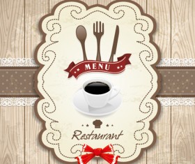 Set of Food elegant cards design elements vector 02