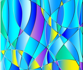 Colorful Glass mosaic vector background set 02