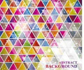Colorful Glass mosaic vector background set 04
