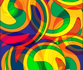 Colorful Glass mosaic vector background set 05