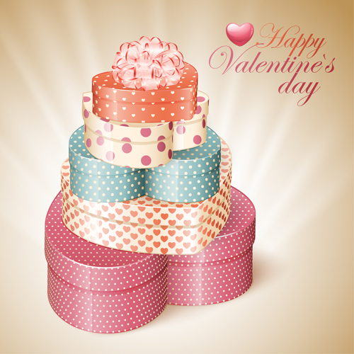 Happy Valentine day cards design elements vector 01
