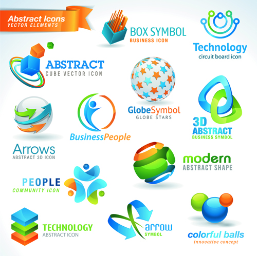 Different industries Icons and Symbols vector 02