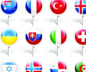 Sport elements logo and icon vector 03