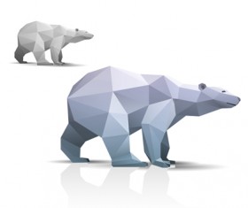 Different of Model origami animals vector set 01