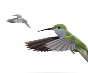 Different of Model origami animals vector set 03