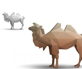 Different of Model origami animals vector set 04