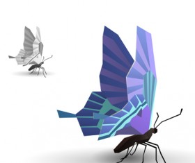 Different of Model origami animals vector set 05