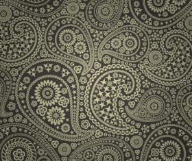 Set of ornate Paisley Seamless Pattern vector 05