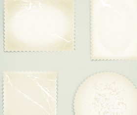 Set of Paper text bubbles design vector 05