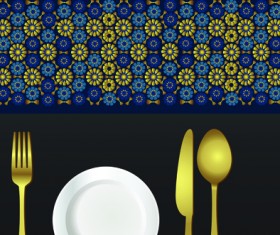 Classic Restaurant menu covers design elements vector 04