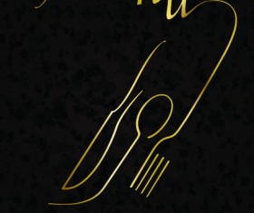 Classic Restaurant menu covers design elements vector 05