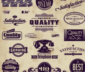 Retro of Creative labels design vector set