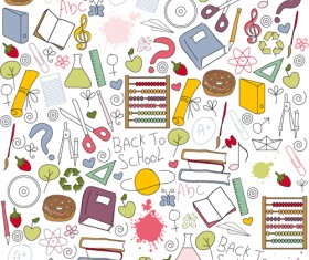 Different School Symbols mix vector 01